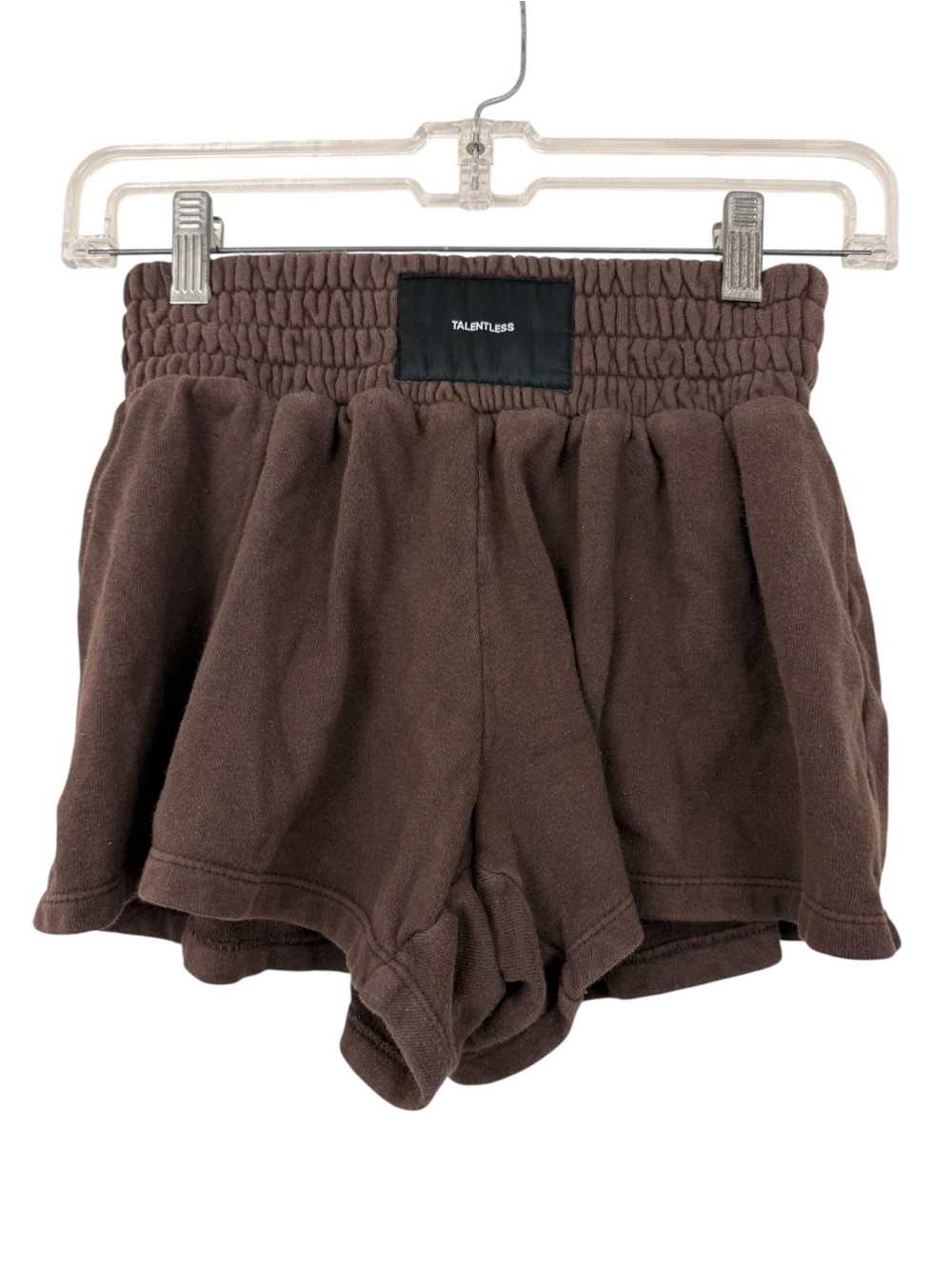 Talentless Boxer Style Lounge Sweat Shorts Women's Sz XS Brown Cotton